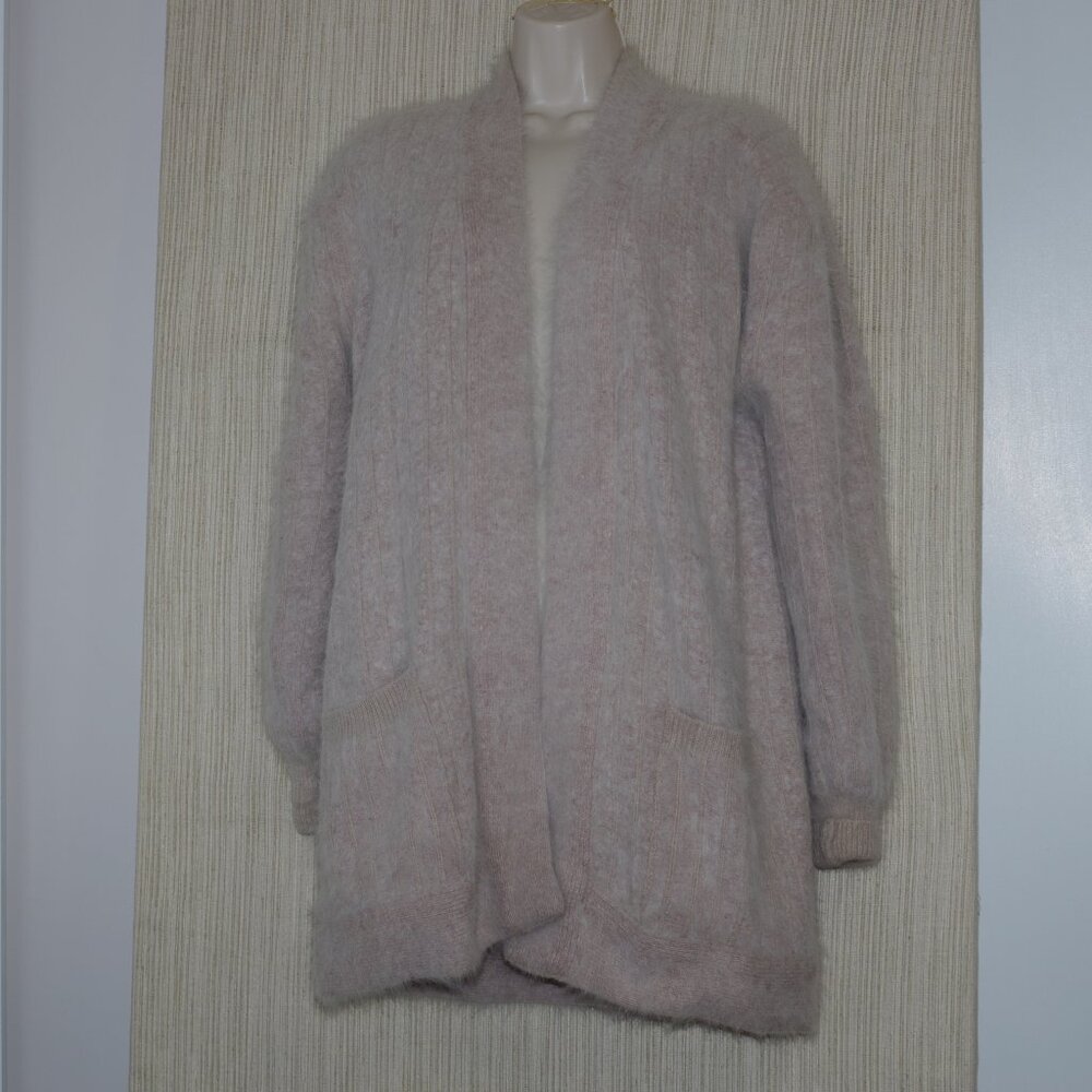 Scorpion Beige Angora Blend Open Cardigan Jacket Size:One Size